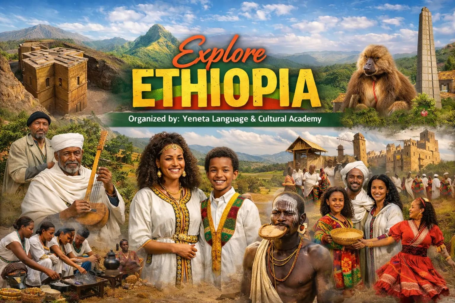 Ethiopian cultural festival atmosphere
